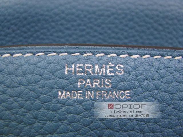 エルメス バーキン35トリヨンクレマンス ブルージーン(金具:シルバー) her423